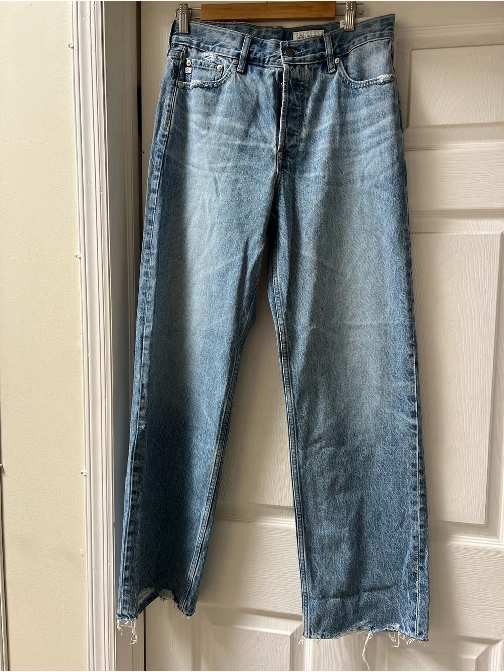 AG Billie Relaxed High Rise Straight Jeans in Sierra Meadow